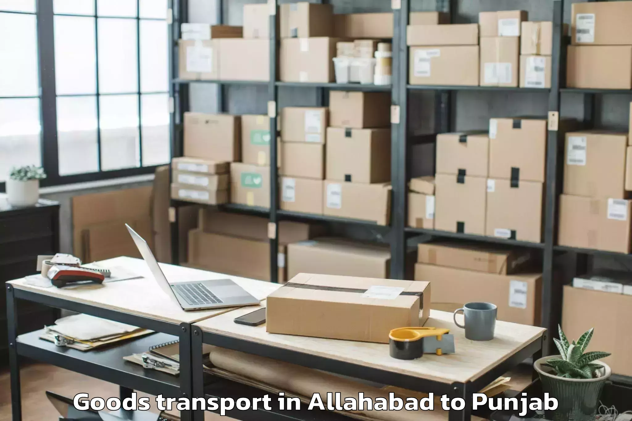 Affordable Allahabad to Shahkot Goods Transport